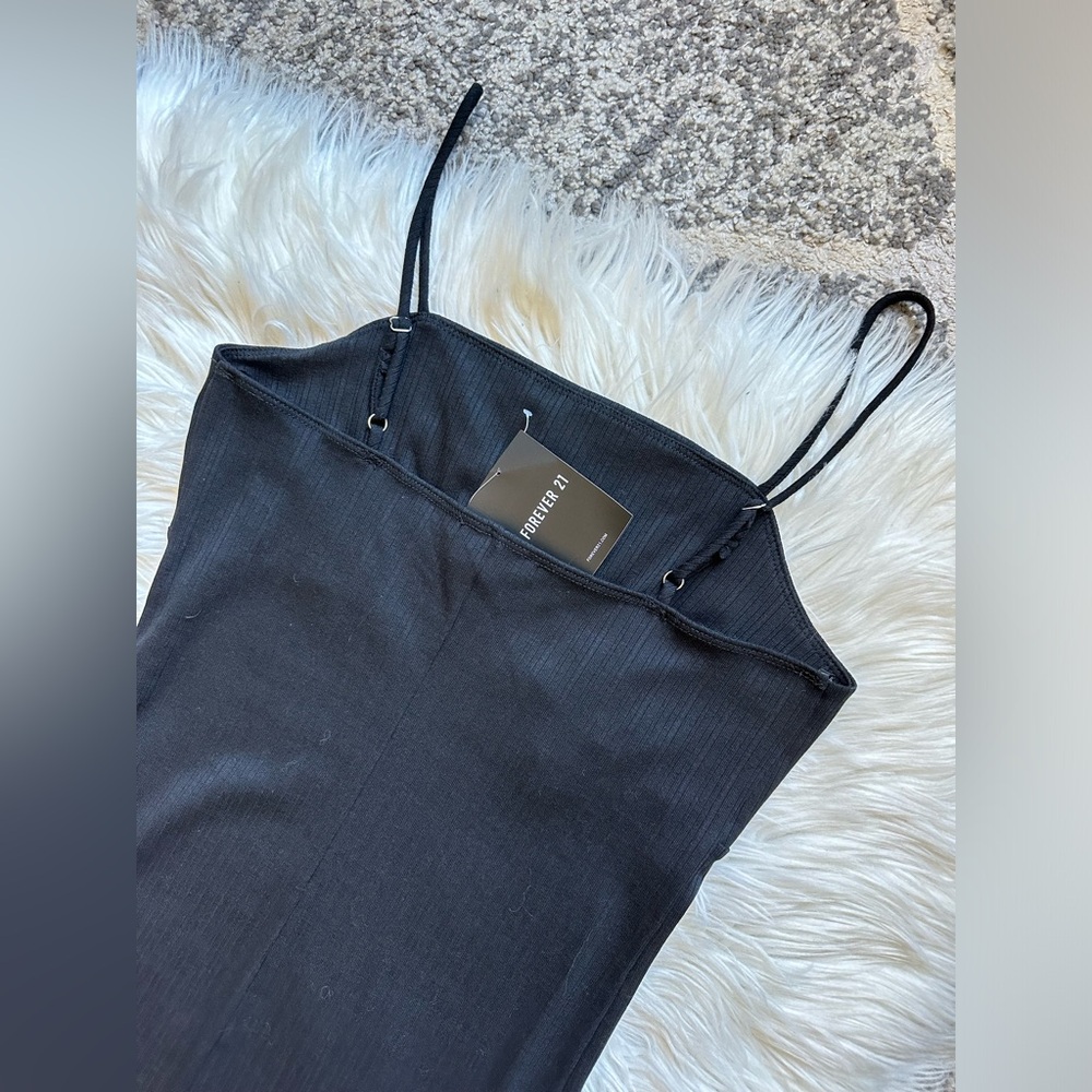 F21 ribbed square neck midi dress - Picture 6 of 7